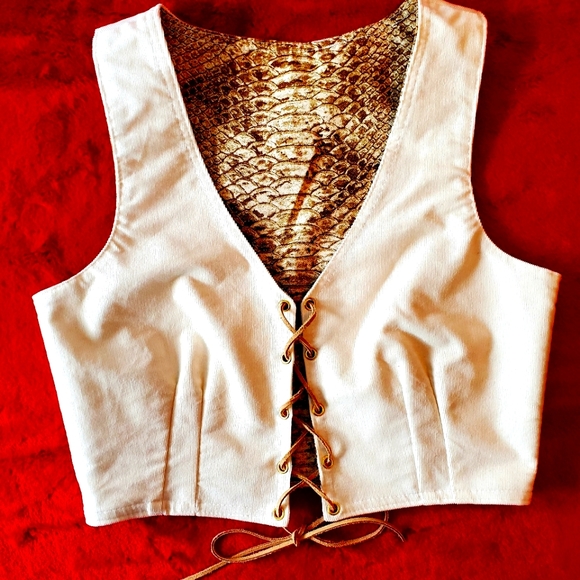 twisteddagger Tops - Handmade lace up top